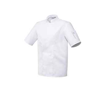 Robur Nero chaqueta blanca de cocina mixta de manga corta