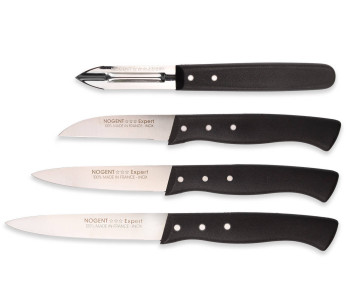 Conjunto de 4 peças Nogent Les Basiques Expert pega preta