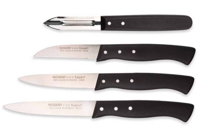 Nogent Les Basiques Expert Juego de 4 piezas mango negro