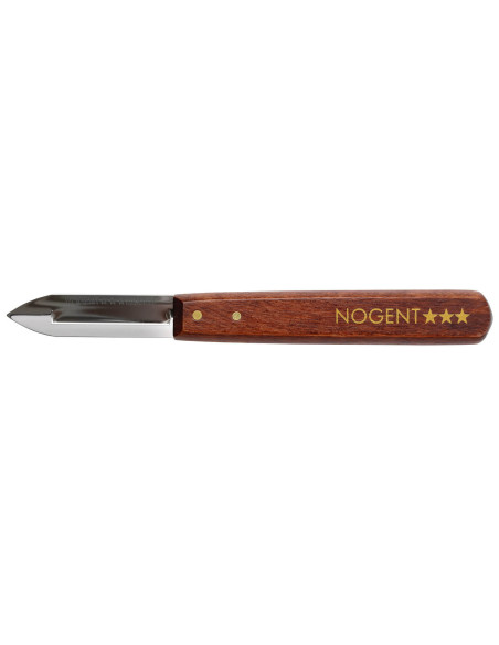 Nogent Classic enkeltkantet skreller i kirsebærtre 16 cm for høyrehendte