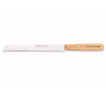 Cuchillo para pan Nogent Classic 19cm mango de madera de haya