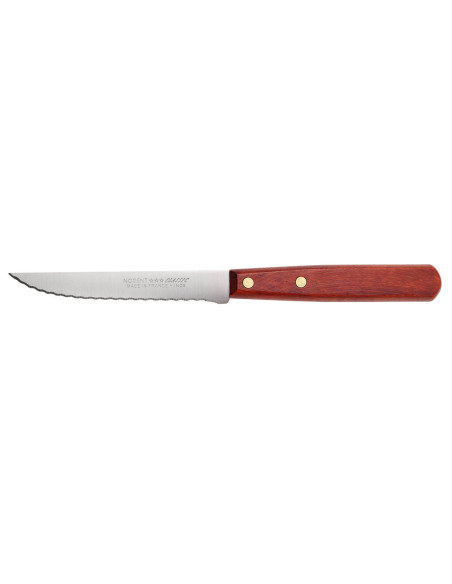 Cuchillo filetero Nogent Classic 11cm hoja microdentada mango charm madera cerezo