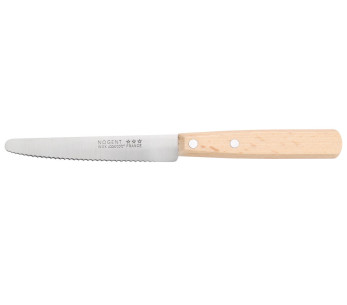 Faca de mesa Nogent Classic Lâmina serrilhada de 11 cm Cabo em faia