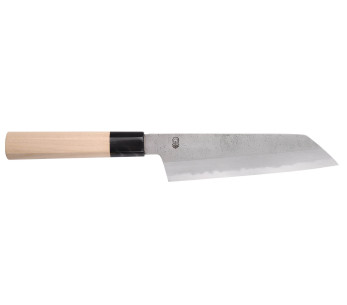 Sakai Kikumori Kikuzuki Rin 18cm cuchillo santoku kiritsuke japonés hecho a mano