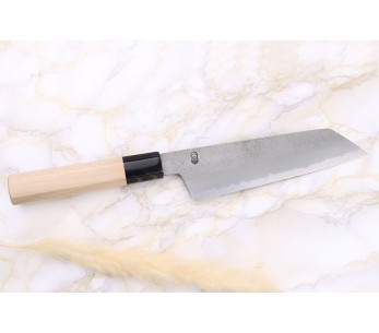 Sakai Kikumori Kikuzuki Rin 18cm santoku veitsi kiritsuke japanilainen käsintehty veitsi 2