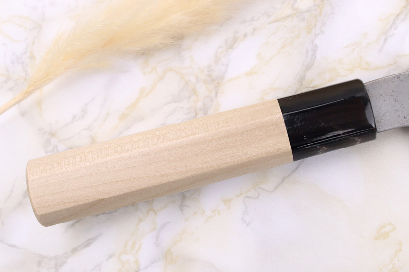 Sakai Kikumori Kikuzuki Rin 18cm cuchillo santoku kiritsuke japonés hecho a mano