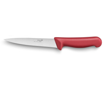 Faca para sangrar profissional Déglon Profil Lâmina de 17 cm - cabo vermelho