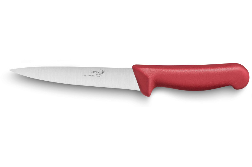 Déglon Profil professional bleeding knife 17cm blade - red handle