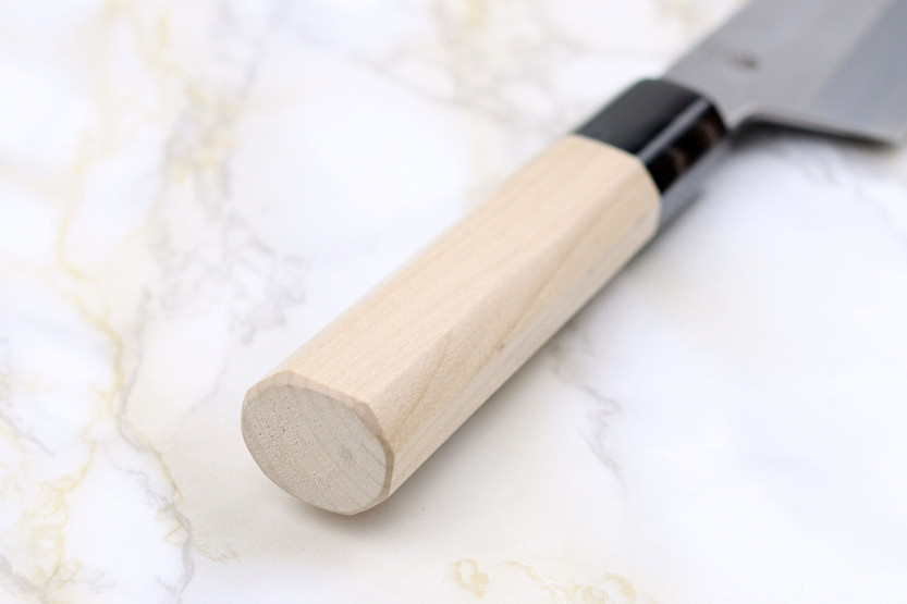 Sakai Kikumori Kikuzuki Rin 18cm coltello santoku kiritsuke giapponese fatto a mano