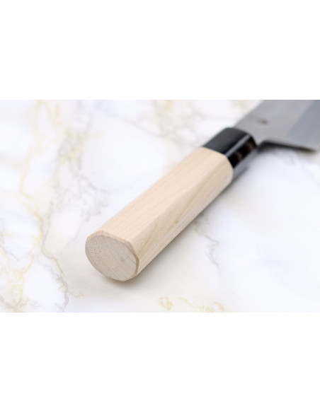 Faca Sakai Kikumori Kikuzuki Rin 18cm santoku kiritsuke japonesa feita à mão