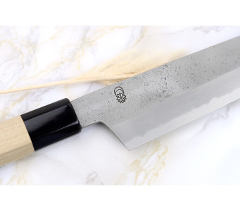 Sakai Kikumori Kikuzuki Rin 21cm Kockkniv kiritsuke japansk handgjord 2