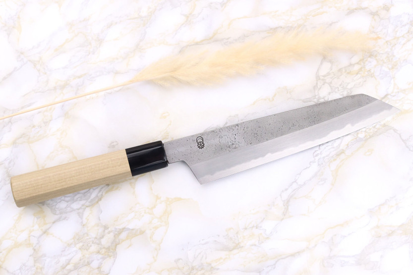 Sakai Kikumori Kikuzuki Rin 21 cm Coltello da chef kiritsuke giapponese fatto a mano