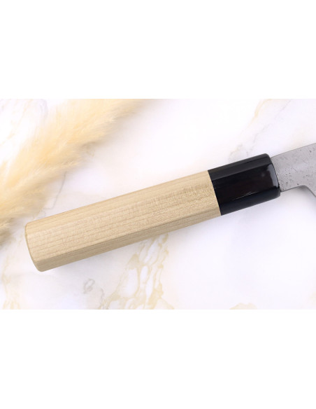 Sakai Kikumori Kikuzuki Rin 21cm Faca de cozinha kiritsuke japonesa feita à mão