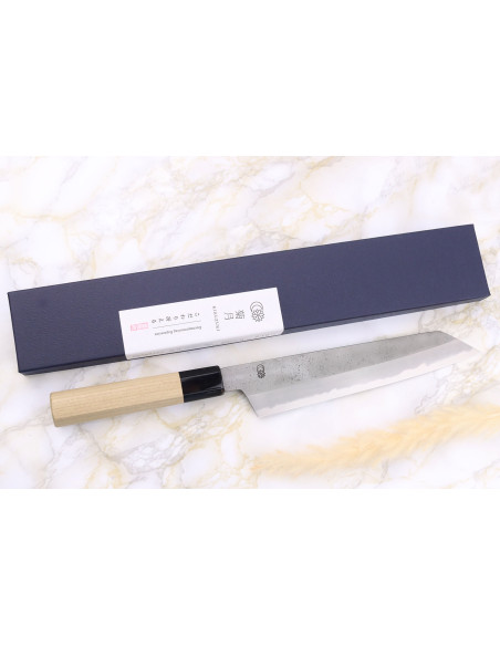 Sakai Kikumori Kikuzuki Rin 21cm koksmes kiritsuke japans handgemaakt