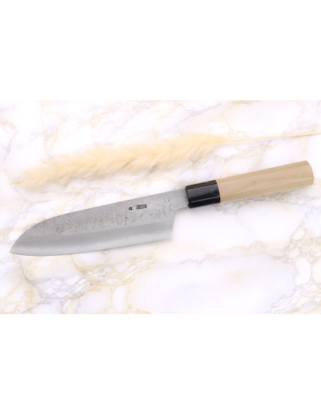 Santokumesser 18cm japanisch handgefertigt Sakai Kikumori Kikuzuki Rin