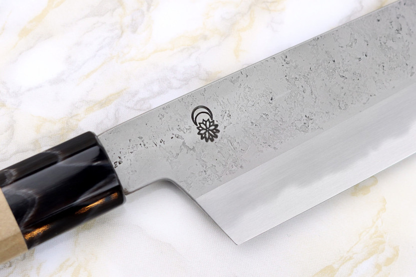Santokumesser 18cm japanisch handgefertigt Sakai Kikumori Kikuzuki Rin