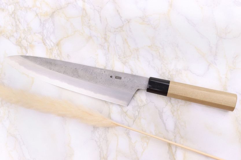 Sakai Kikumori Kikuzuki Rin 24cm japanese handmade chef knife