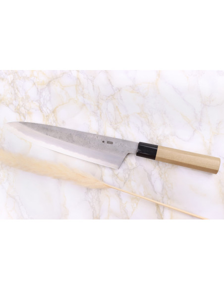 Sakai Kikumori Kikuzuki Rin 24cm japanese handmade chef knife