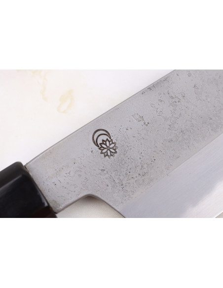 Sakai Kikumori Kikuzuki Rin 24cm japansk handgjord kockkniv