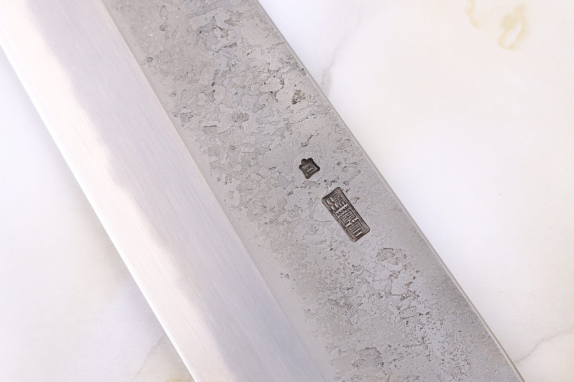 Sakai Kikumori Kikuzuki Rin 24cm japanese handmade chef knife