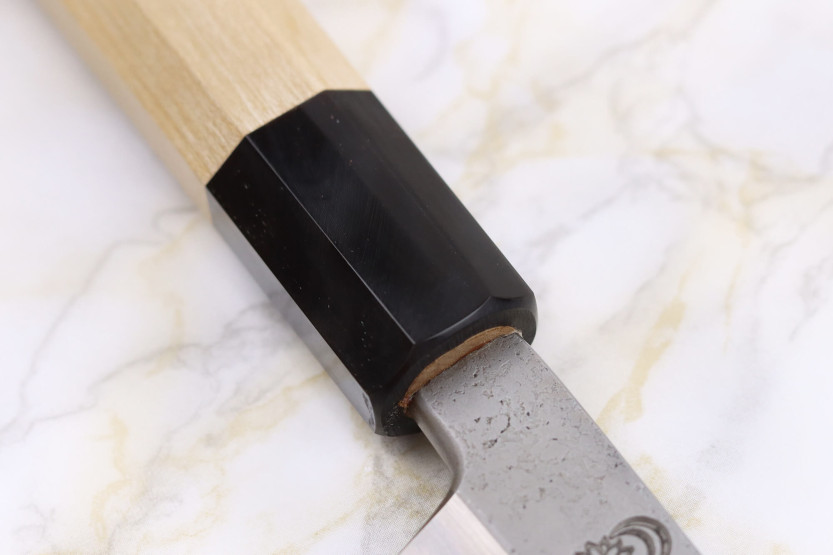 Sakai Kikumori Kikuzuki Rin 27cm kiritsuke yanagiba cuchillo japonés hecho a mano