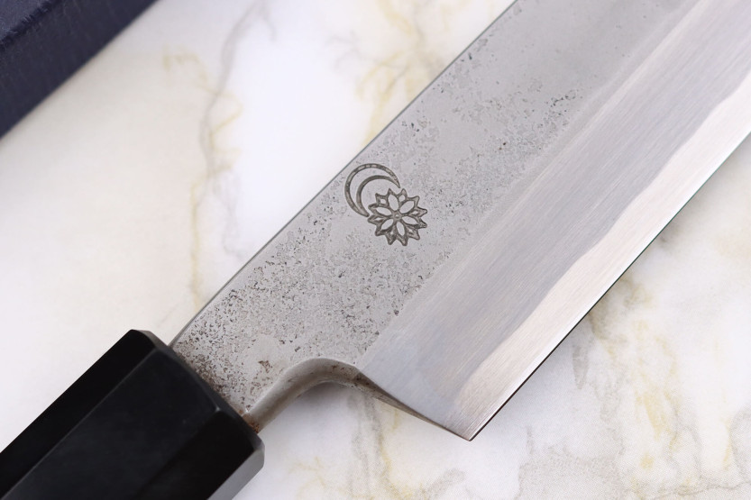Sakai Kikumori Kikuzuki Rin 24cm cuchillo japonés hecho a mano yanagiba