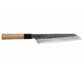 Faca japonesa kiritsuke Sakai Kikumori Kikuzuki Kuro 21cm feita à mão