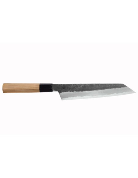 Faca japonesa kiritsuke Sakai Kikumori Kikuzuki Kuro 21cm feita à mão