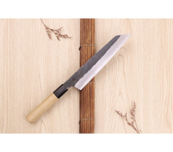 Sakai Kikumori Kikuzuki Kuro 21cm handgjord japansk kiritsuke-kniv 2