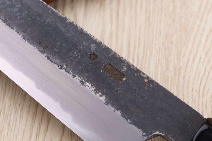 Sakai Kikumori Kikuzuki Kuro 21cm Japanese handmade kiritsuke knife