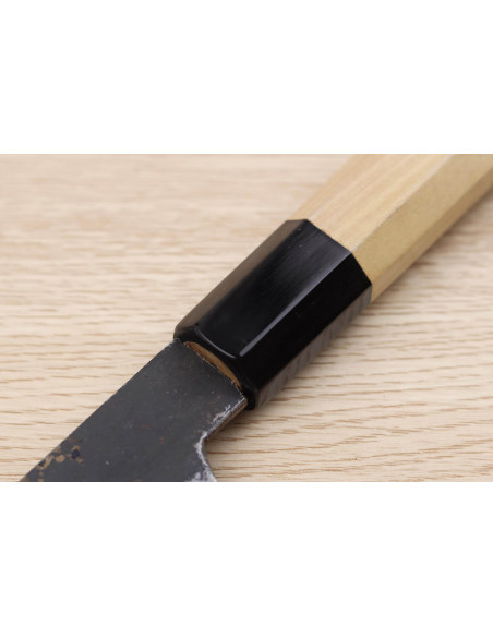 Sakai Kikumori Kikuzuki Kuro 21 cm håndlaget japansk kiritsuke-kniv