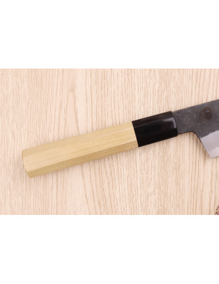 Sakai Kikumori Kikuzuki Kuro 18 cm santokukniv, japansk håndlaget