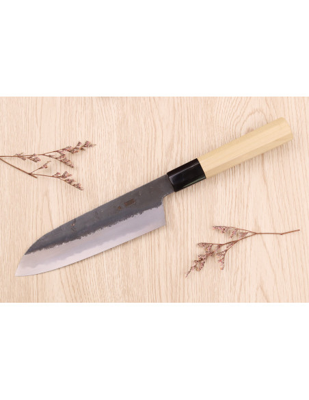 Sakai Kikumori Kikuzuki Kuro 18cm santokukniv, japansk handgjord