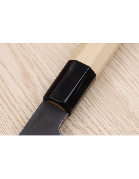 Sakai Kikumori Kikuzuki Kuro 18cm santokukniv, japansk handgjord
