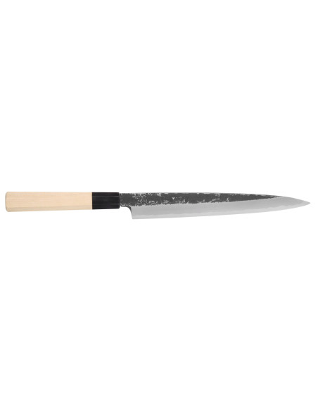 Sakai Kikumori Kikuzuki Kuro 24cm japansk handgjord yanagibakniv