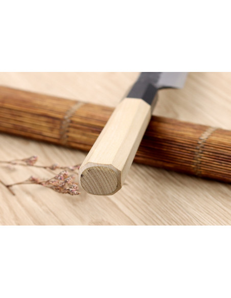 Sakai Kikumori Kikuzuki Kuro 24 cm japansk håndlavet yanagiba-kniv