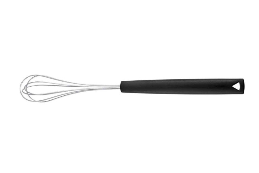 Mini whisk Triangle long handle 10cm green grip handle