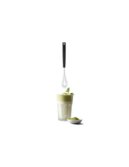 Mini whisk Triangle long handle 10cm green grip handle