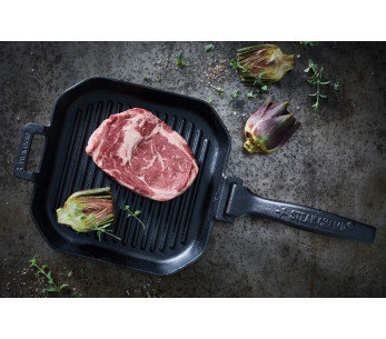 Cast iron Steak Champ grill pan 26x26x3,5cm 2
