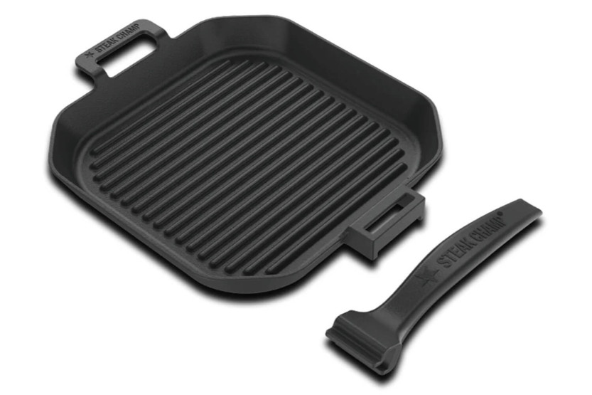 Valurautainen Steak Champ grillipannu 26x26x3,5cm
