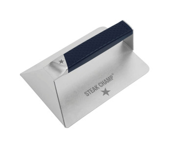 Steak Champ stainless steel grill and plancha press 19 x 13 x 6.5cm
