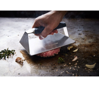 Steak Champ grill- och stekhällspress i rostfritt stål 19 x 13 x 6,5 cm 2