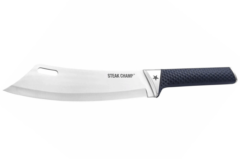 22cm Steak Champ barbecuemes met polymeer handvat