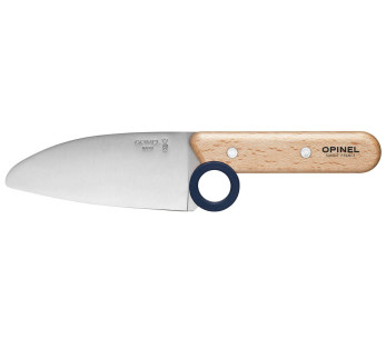 Opinel Le Petit Chef mes + schilmes + vingerbeschermer - Blauw 2