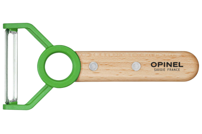 Opinel Le Petit Cuchillo de Chef + Pelador + Protector de Dedos - Verde