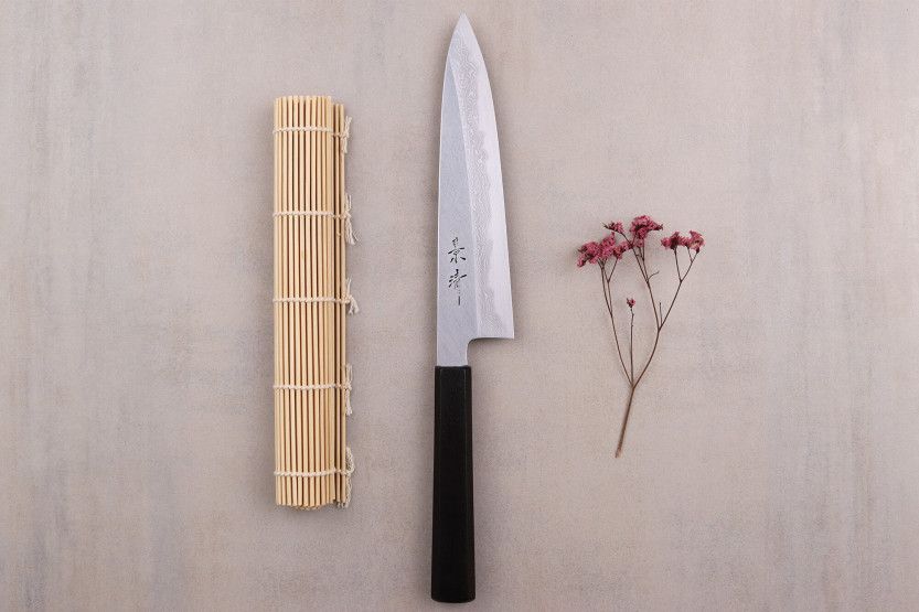 Kagekiyo Damasco Yoshikazu Tanaka 21 cm coltello da chef giapponese fatto a mano + Saya