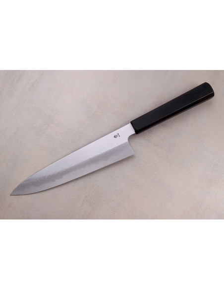 Kagekiyo Damasco Yoshikazu Tanaka 21cm cuchillo de chef japonés hecho a mano + Saya