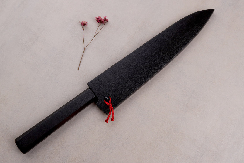 Kagekiyo Damasco Yoshikazu Tanaka 21cm cuchillo de chef japonés hecho a mano + Saya