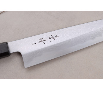 Faca de chef japonesa Kagekiyo Damascus 21cm feita à mão + Saya 2