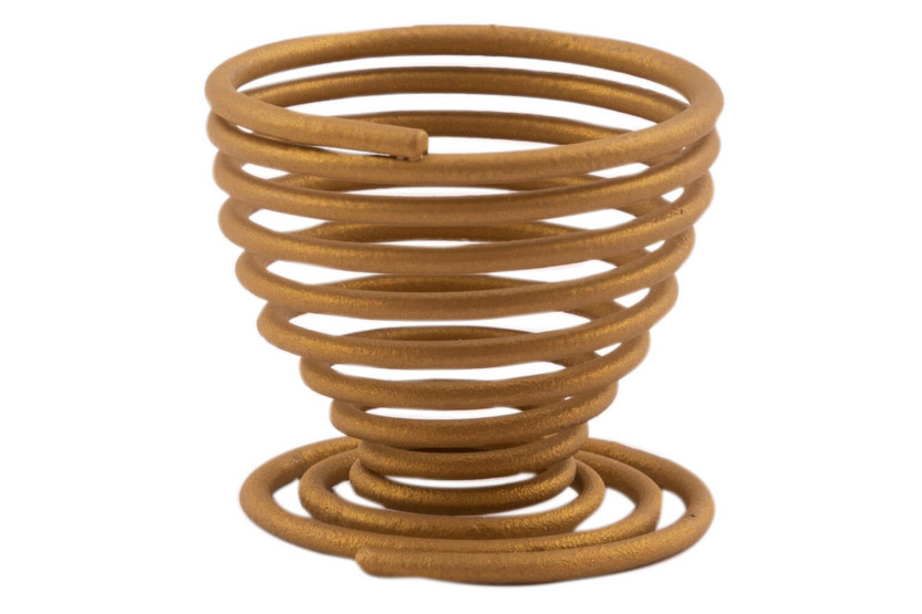 Coquetier spirale Point-Virgule Fio dourado